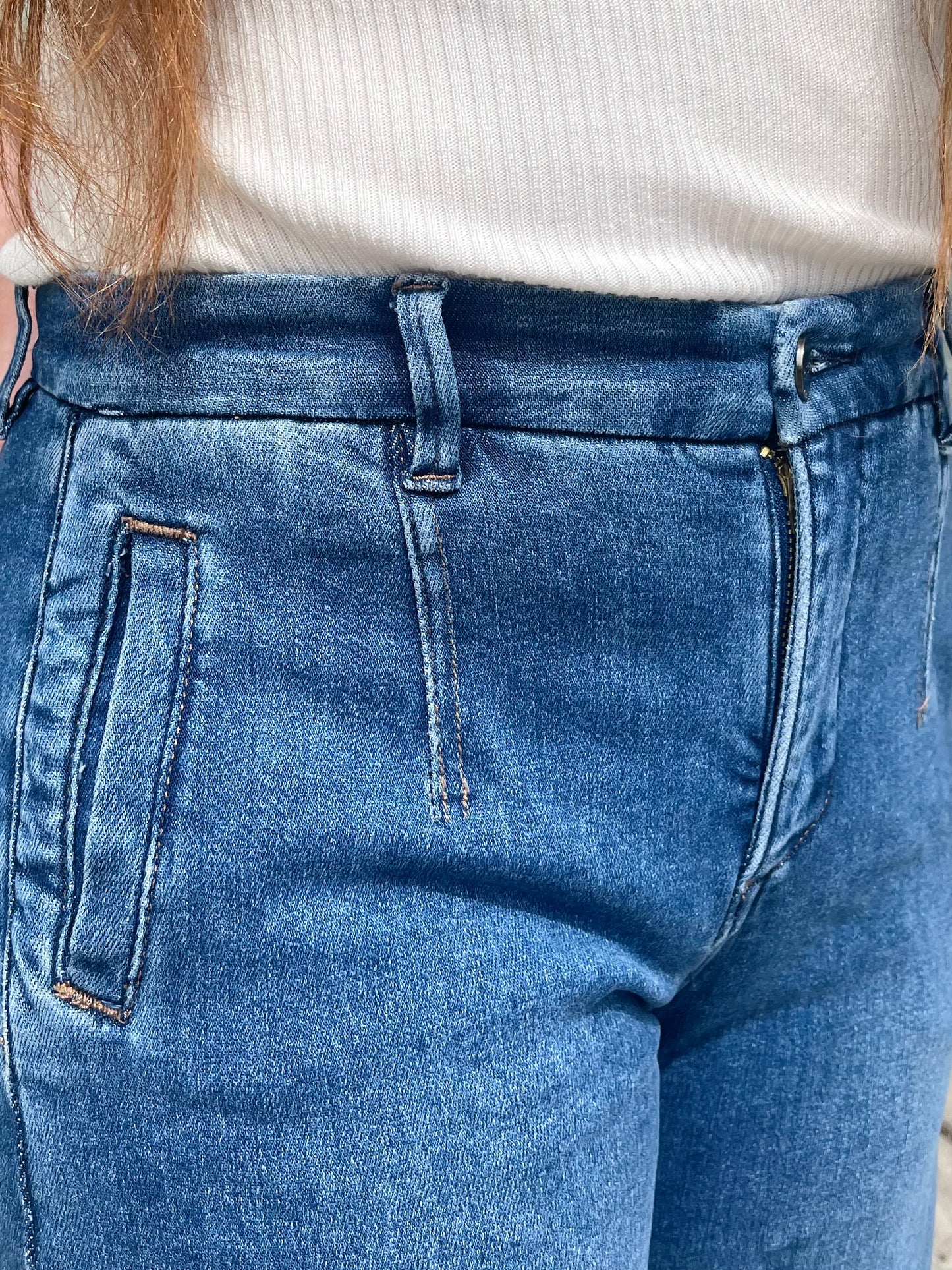 Karen Tummy Control Wide Leg Jeans