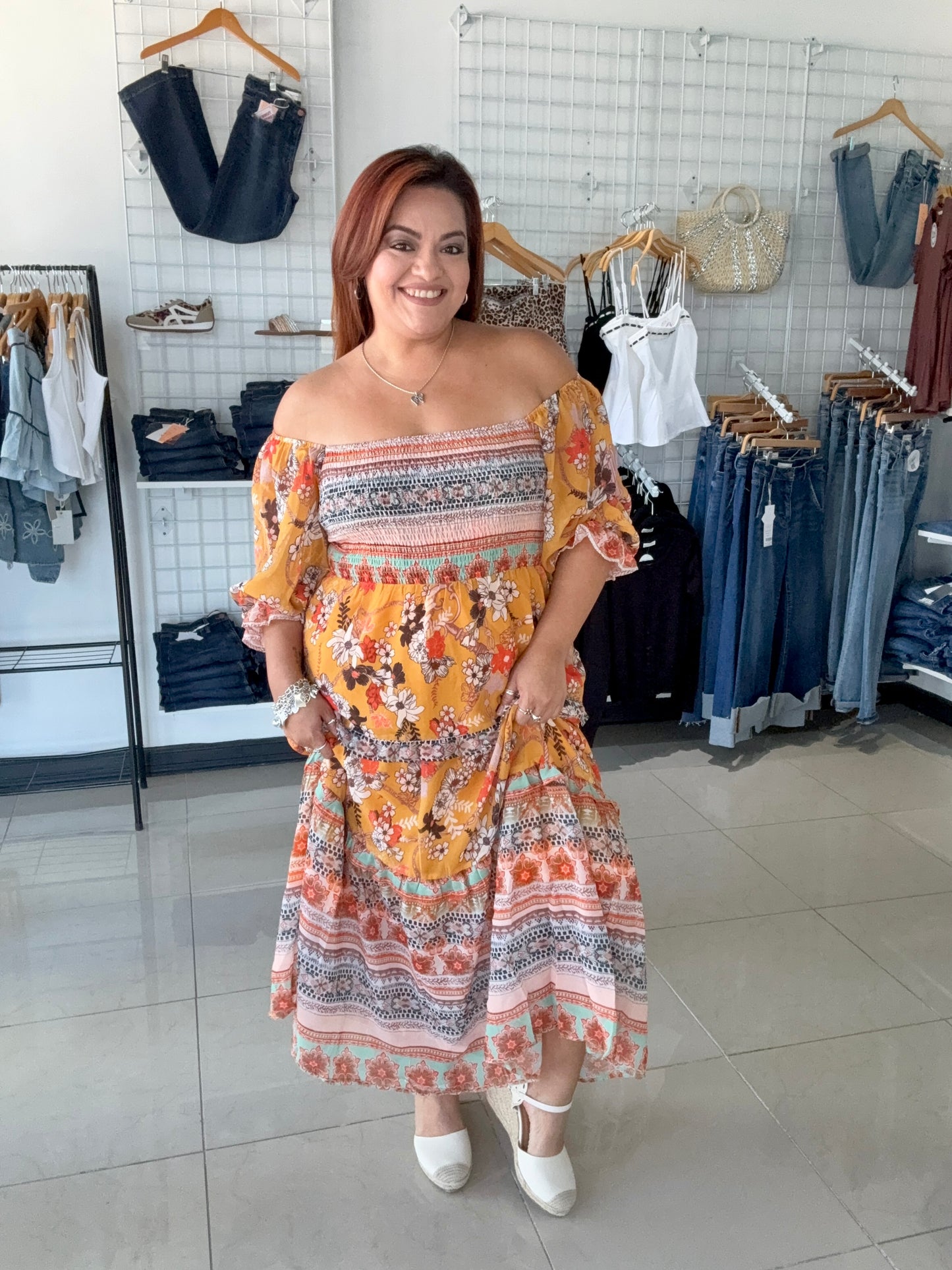 Fall Bohemian Princess Midi