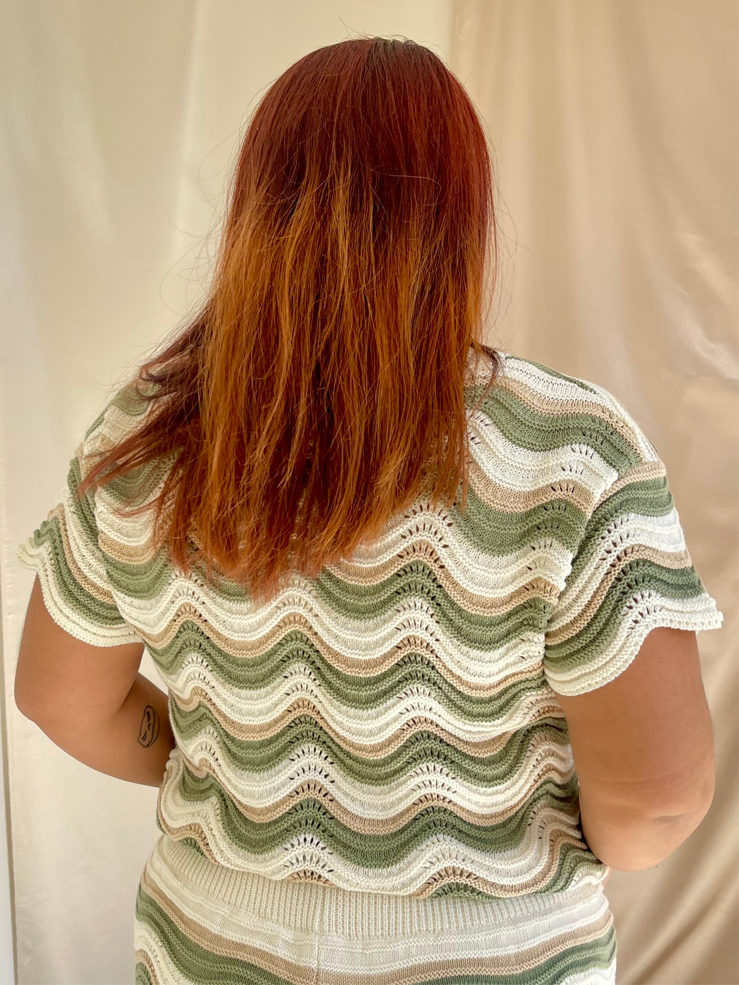 Travel In Style Crochet Top- Olive