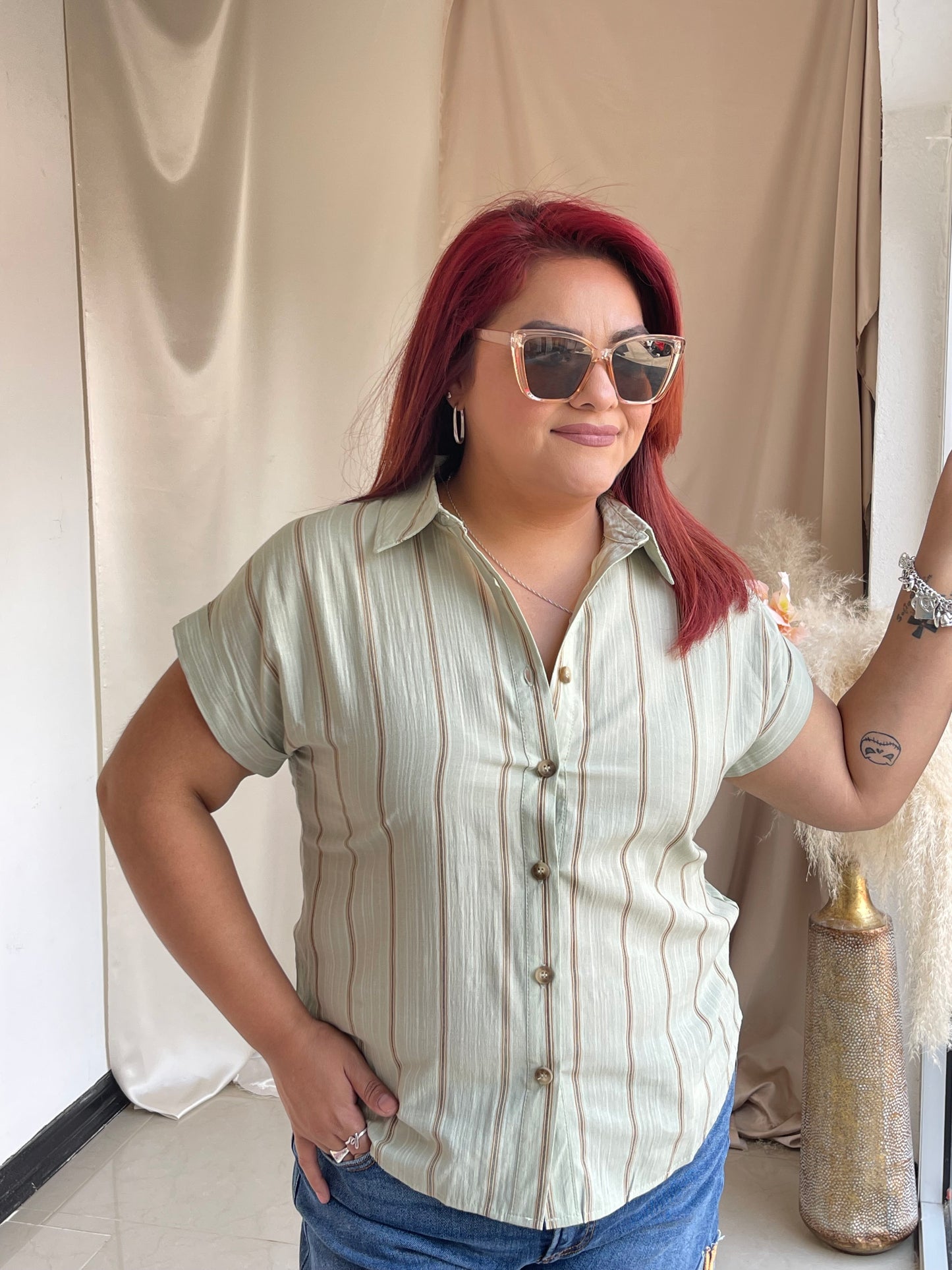 Coastal Gal Button Down Top