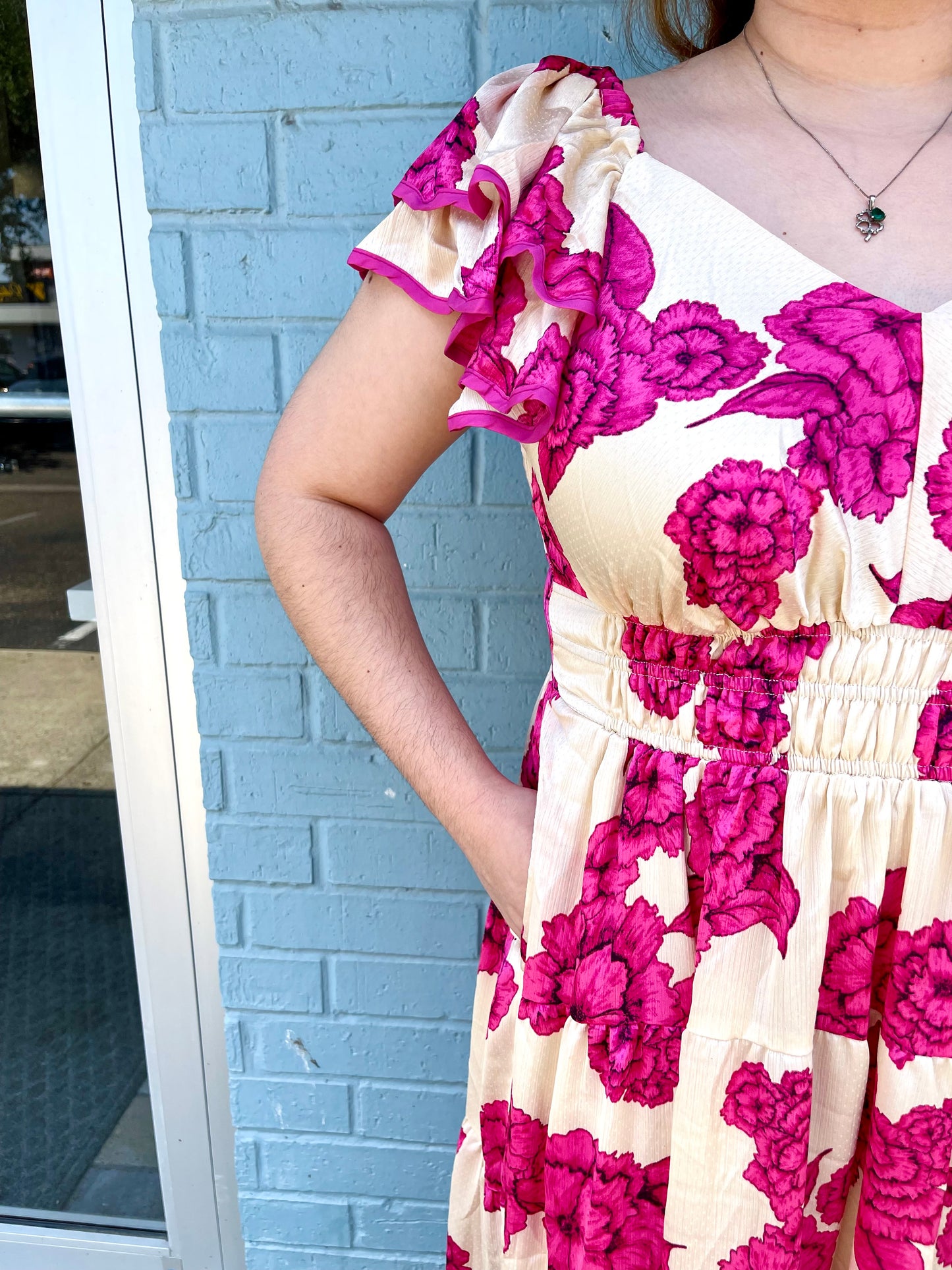 The Olivia Floral Midi Dress