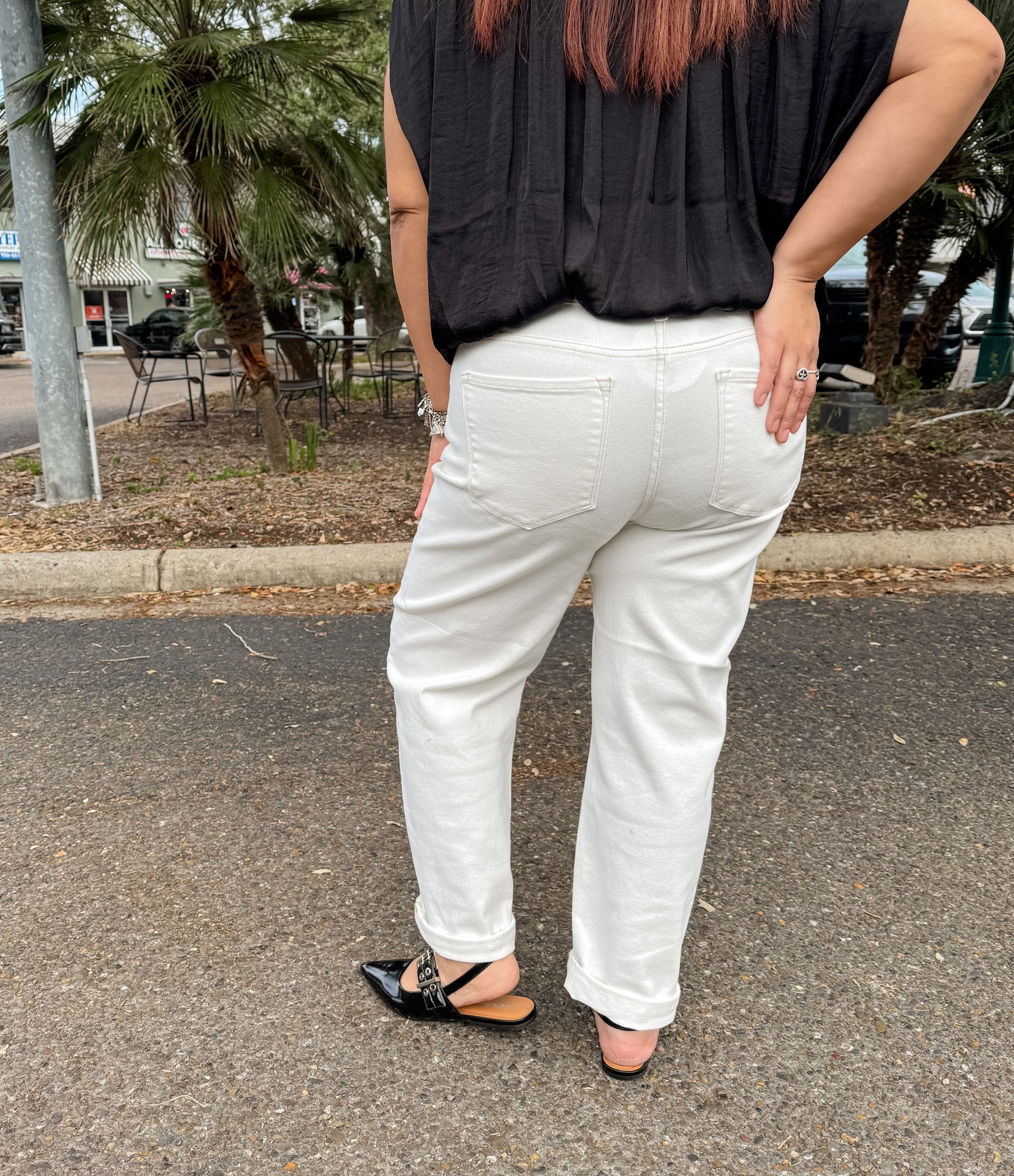 Ciara High Rise Boyfriend Pants