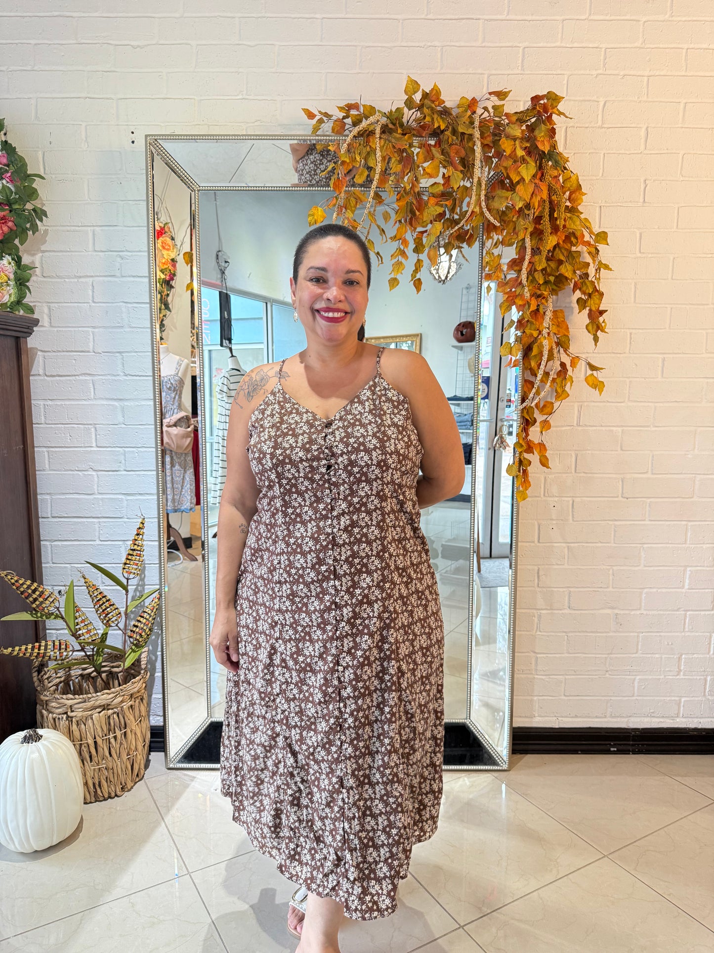 Fall Florals Got Me Midi