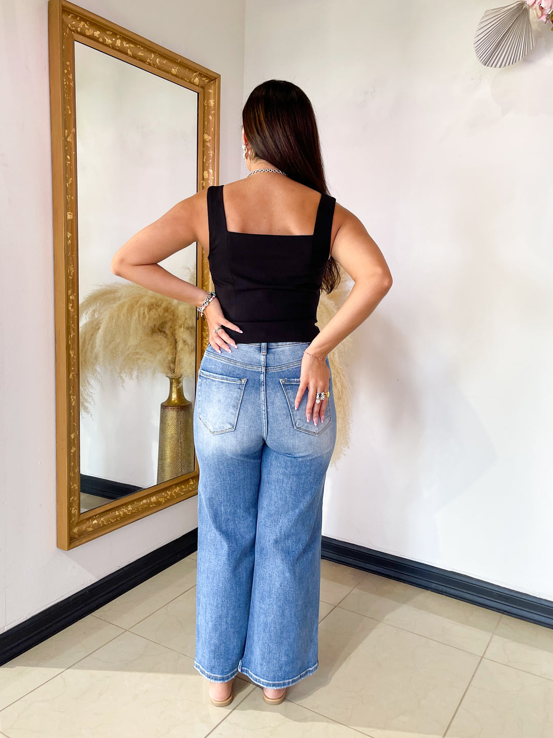 The Desiree Wide-Leg Denim ( Petite Friendly)