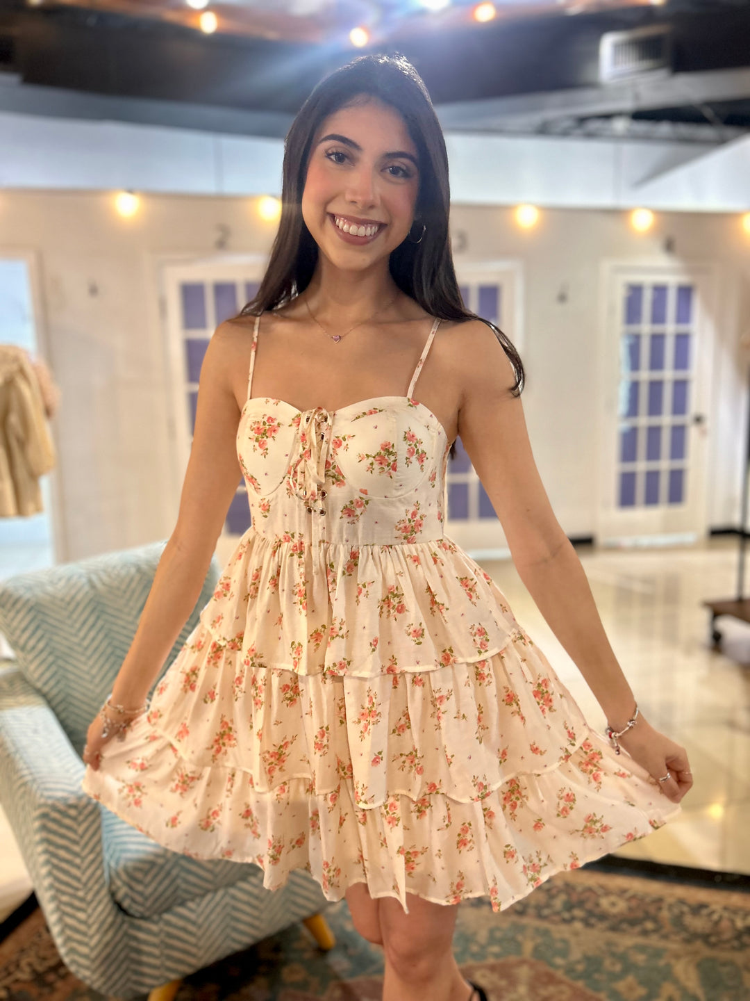 Tammy Floral Ruffle Mini