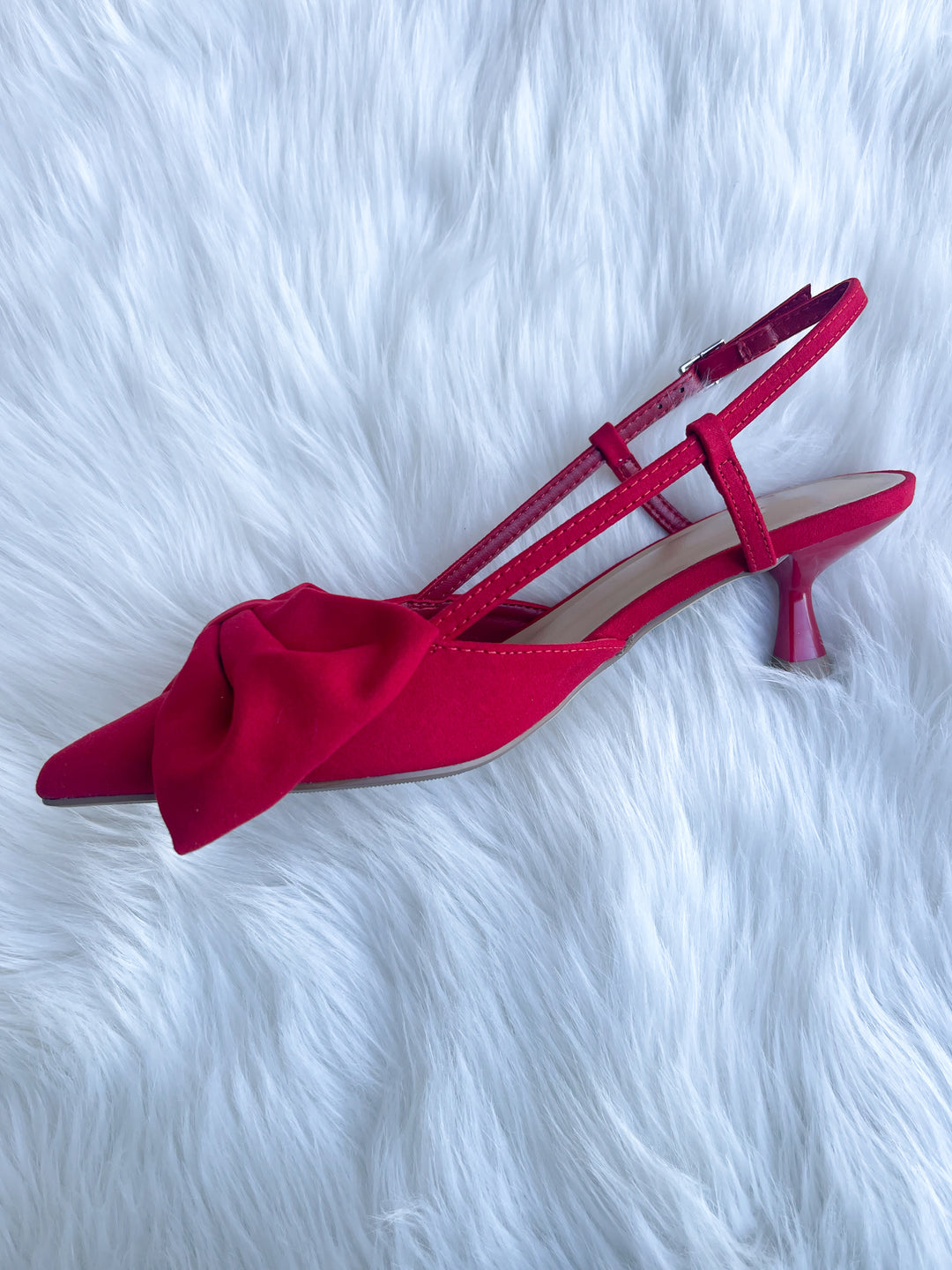 Let's Make A Statement Kitten Heel - Red