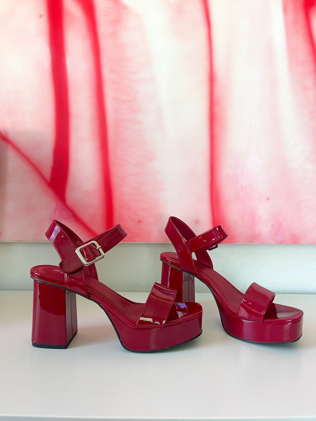 The Cherry Lover Chunky Heel