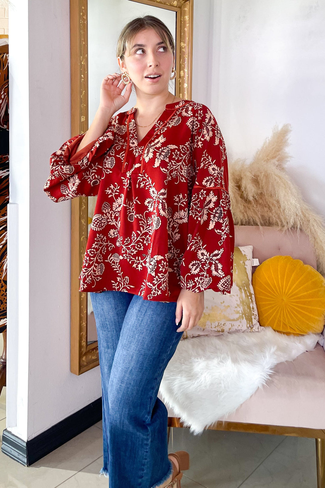 The Seraphina Paisley Blouse