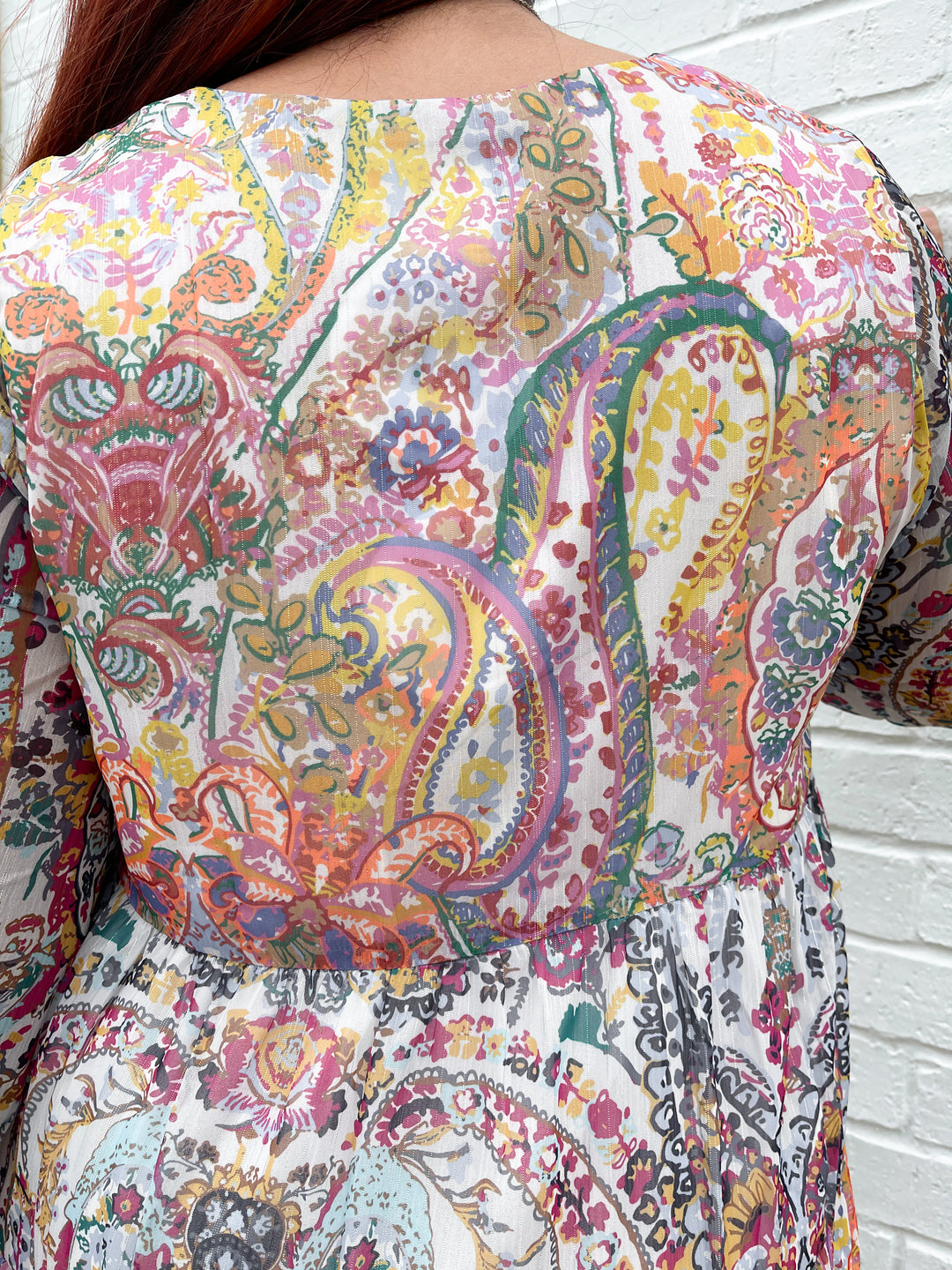 Pretty Boho Paisley Dress