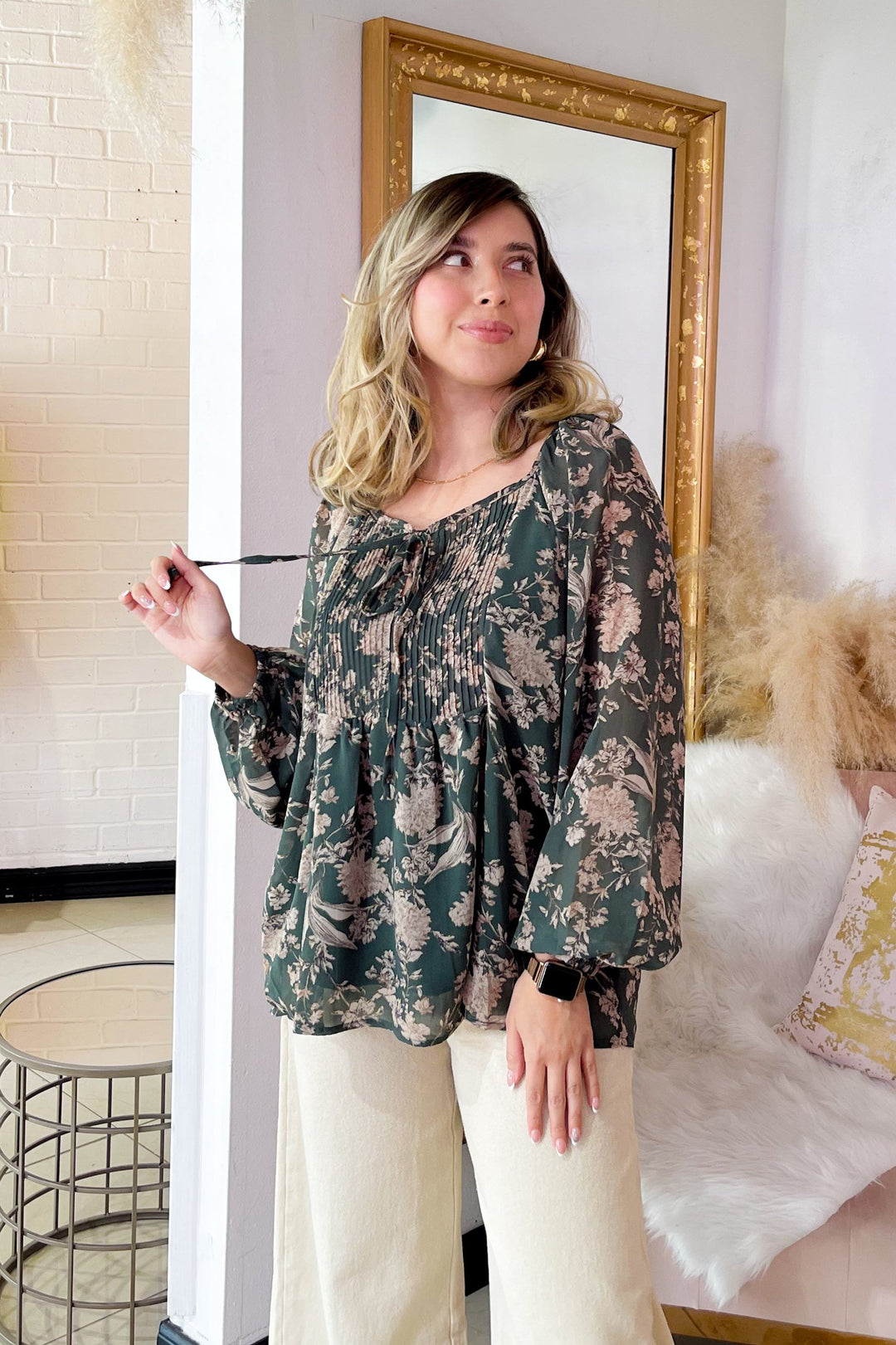 The Diane Floral Blouse