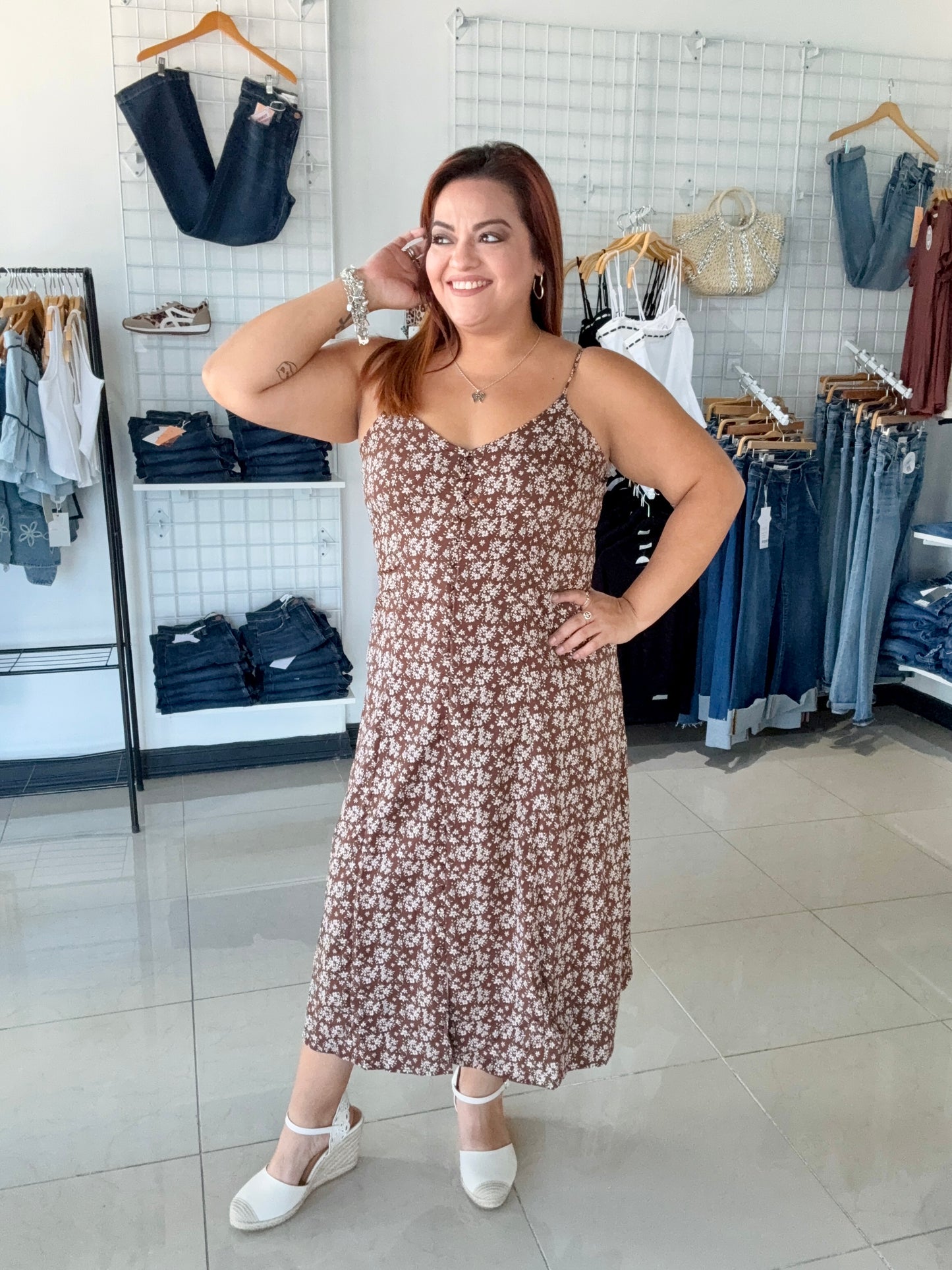 Fall Florals Got Me Midi