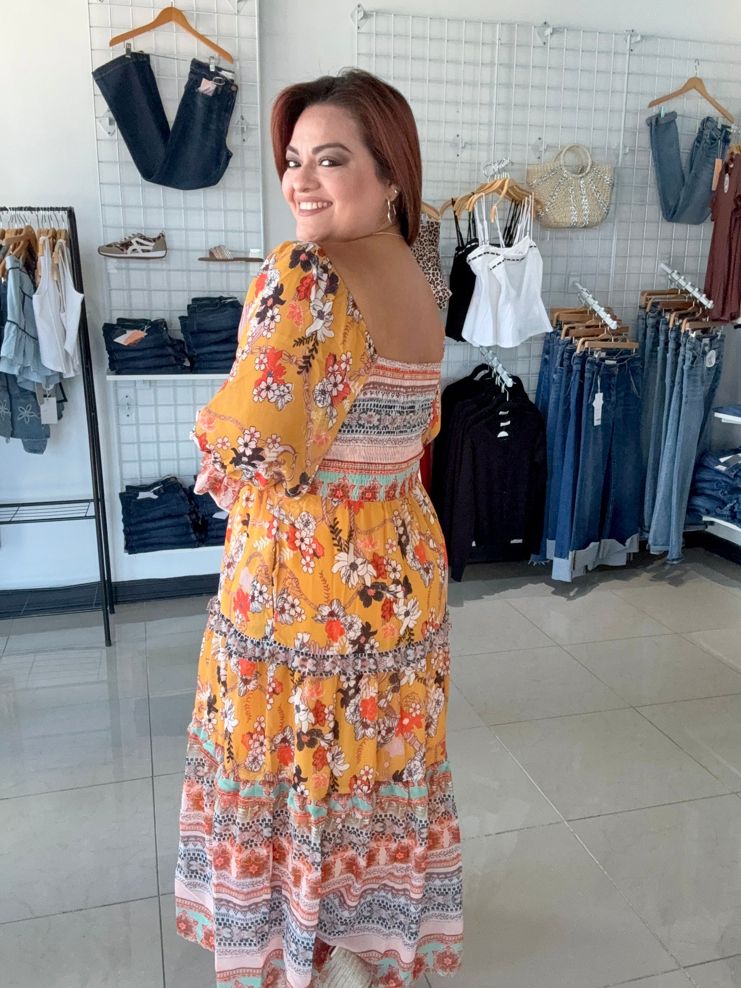 Fall Bohemian Princess Midi