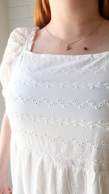 Sofia Eyelet Midi Dress