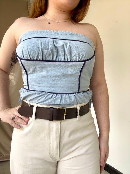 Aliza Belted Relaxed Pants - Beige