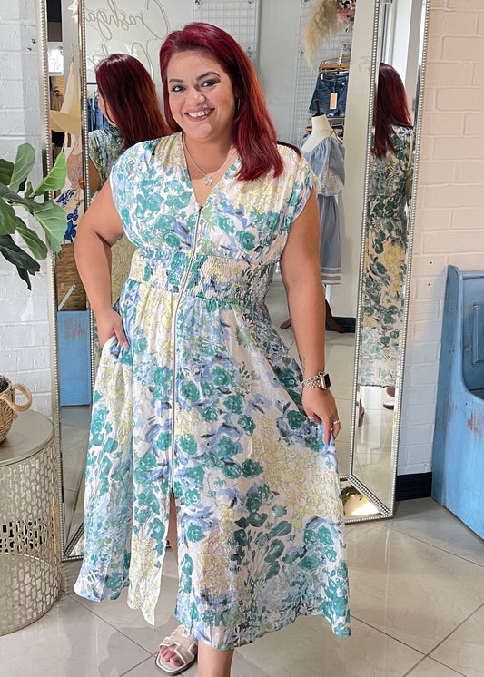 Rosettas Garden Midi Dress