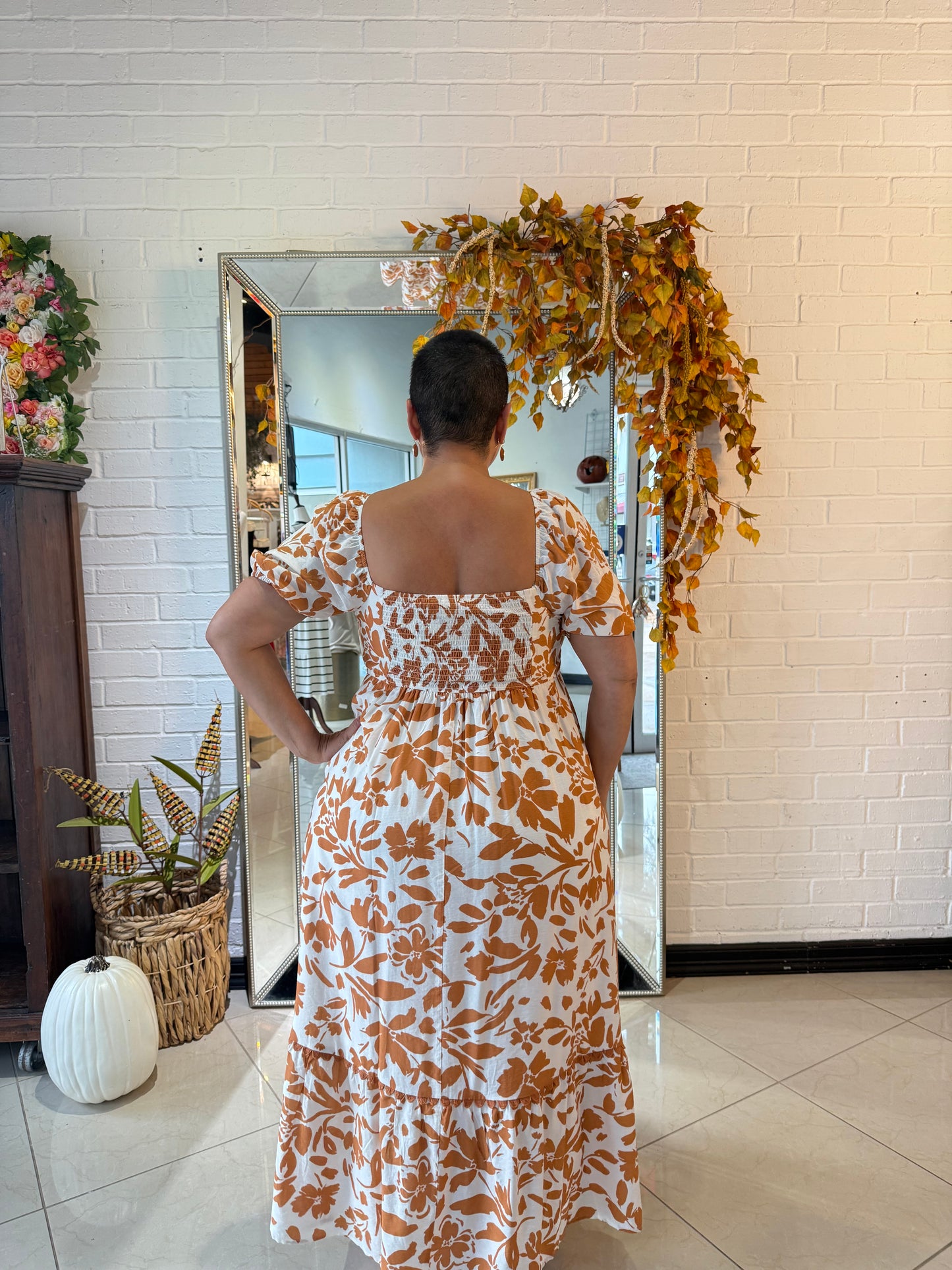 Autumn Scalloped Midi