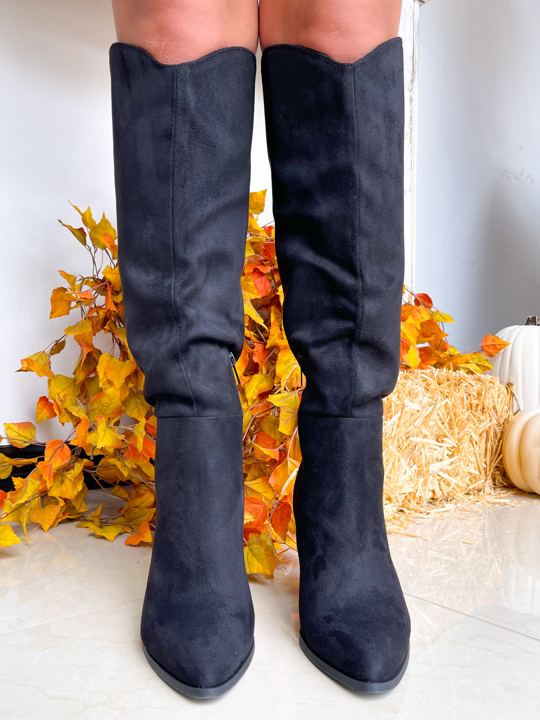 The Annie Knee High Boot - Black