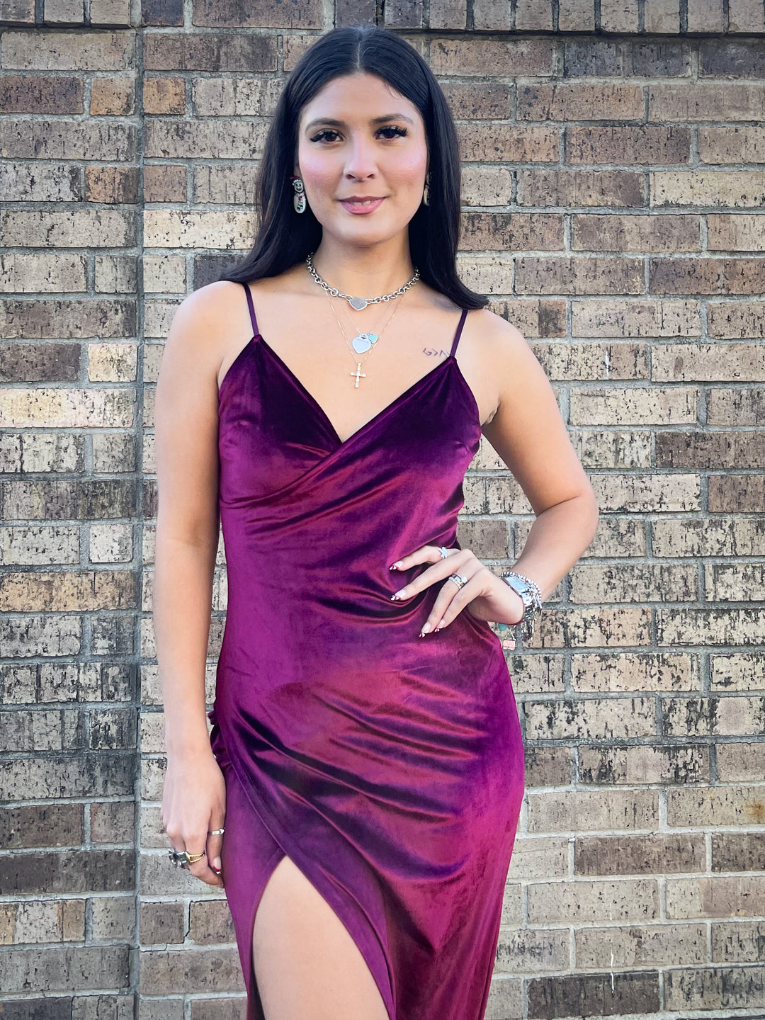 Won't Lie Dress - Burgundy