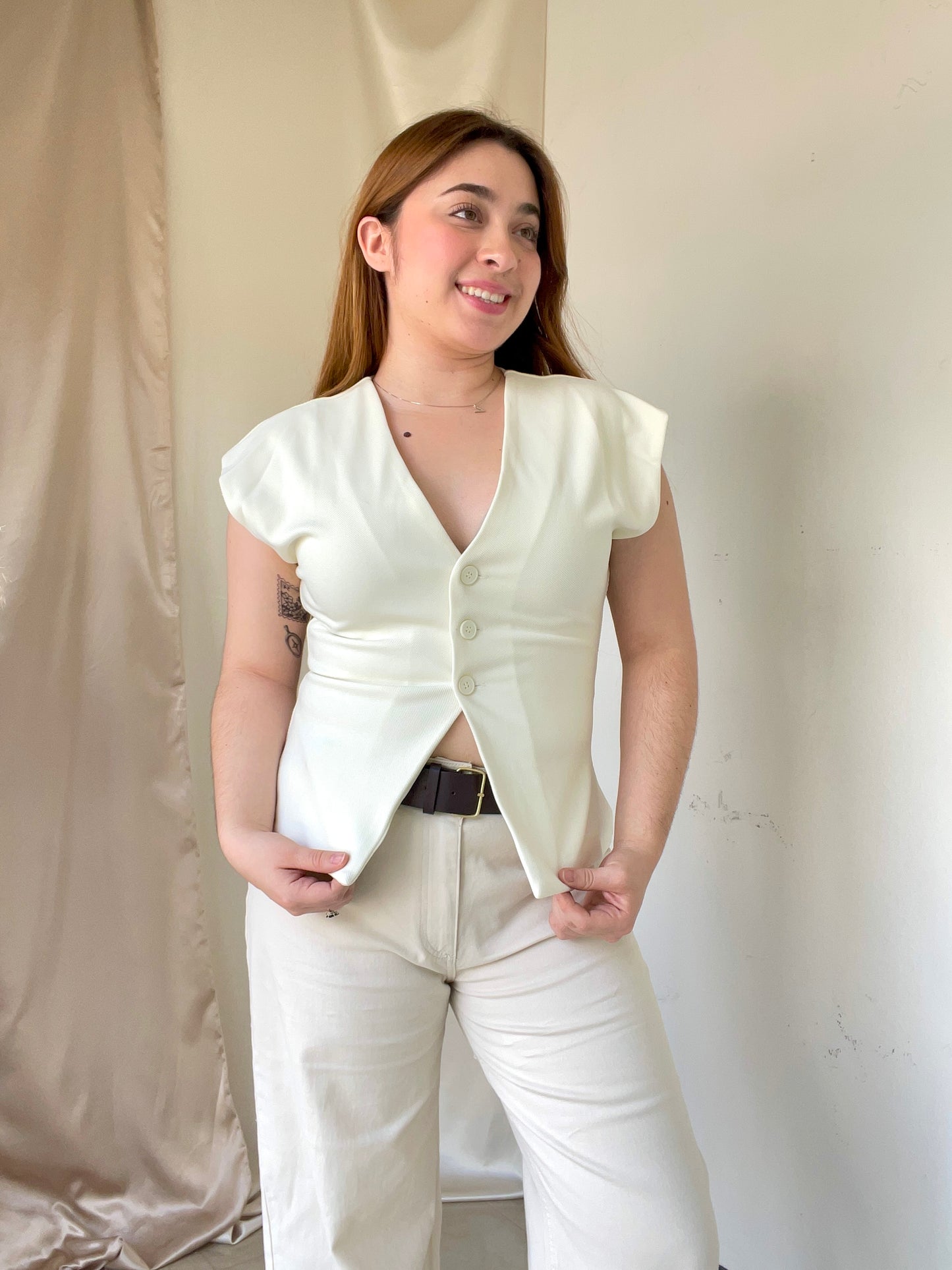 American Vest- Cream
