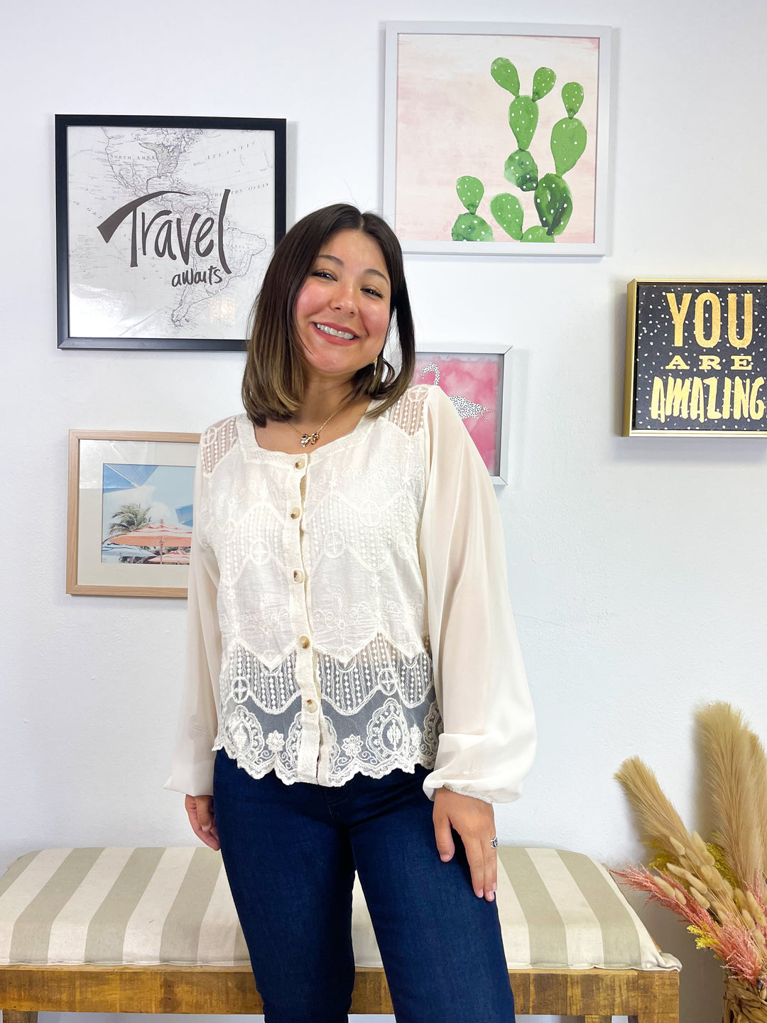 The Lacey Embroidered Blouse