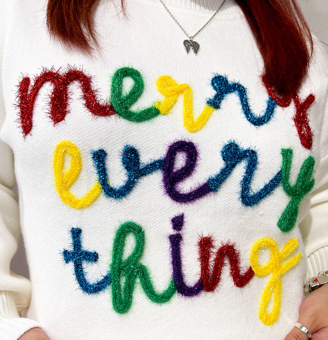 Merry Everything Oversized Sweater