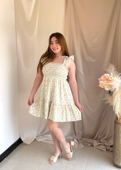 Sunflower Fields Mini Dress
