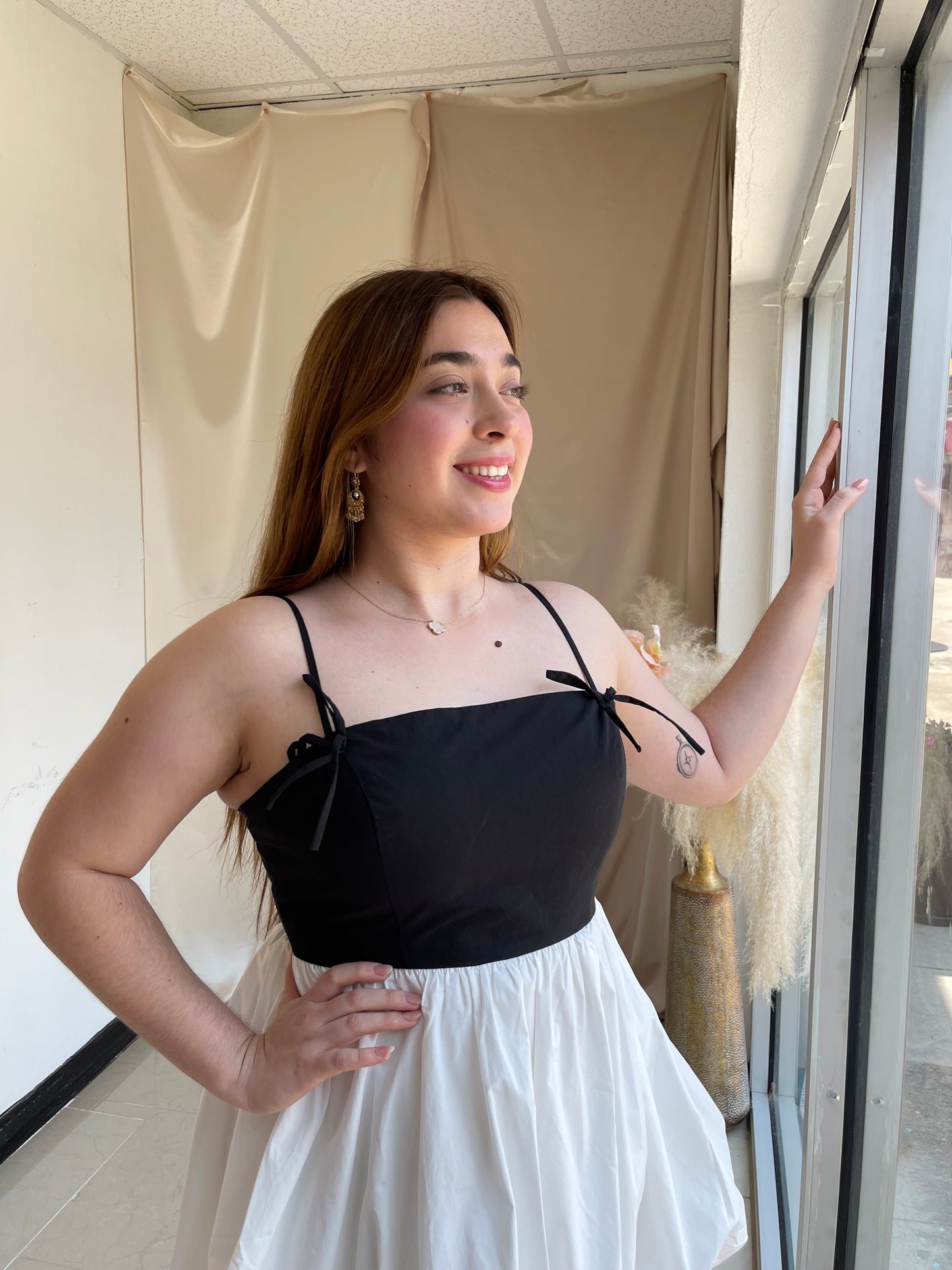Ballerinas & Bows Mini Dress
