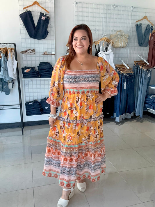 Fall Bohemian Princess Midi