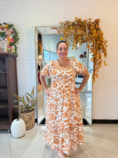 Autumn Scalloped Midi