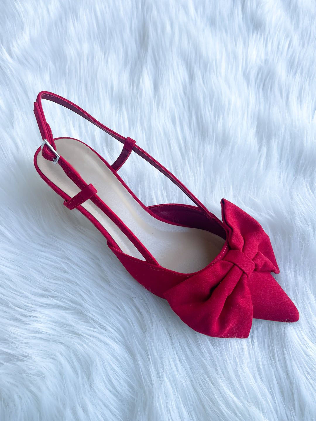 Let's Make A Statement Kitten Heel - Red