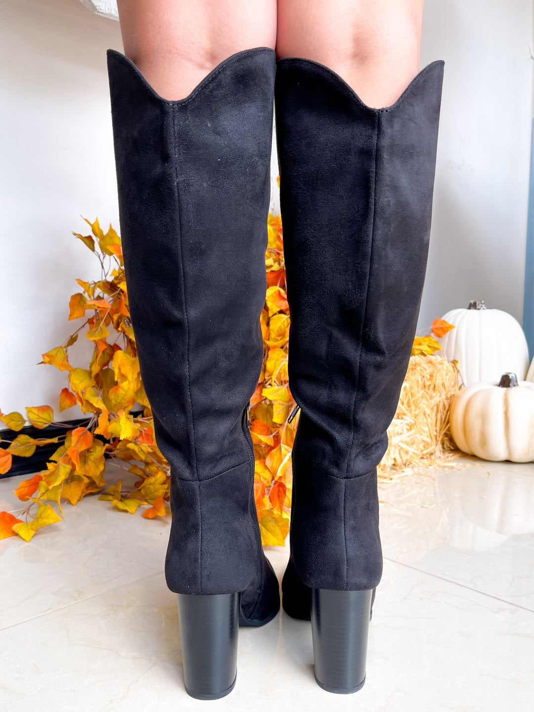 The Annie Knee High Boot - Black