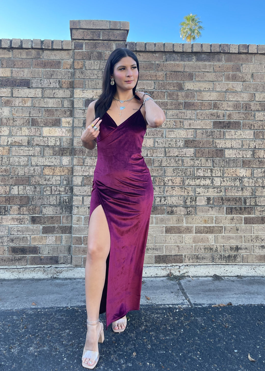 Won't Lie Dress - Burgundy