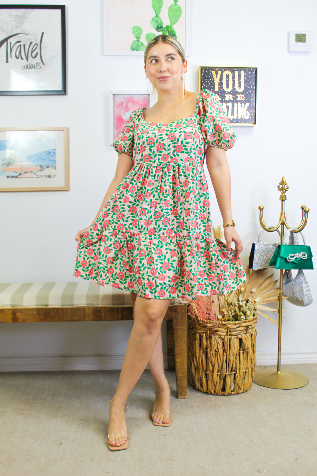 The Ashley Floral Mini Dress