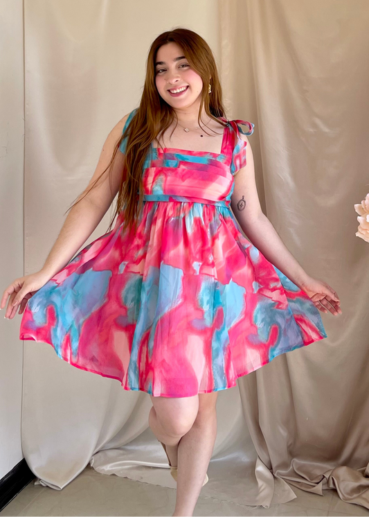 Groovy Summer Days Mini Dress