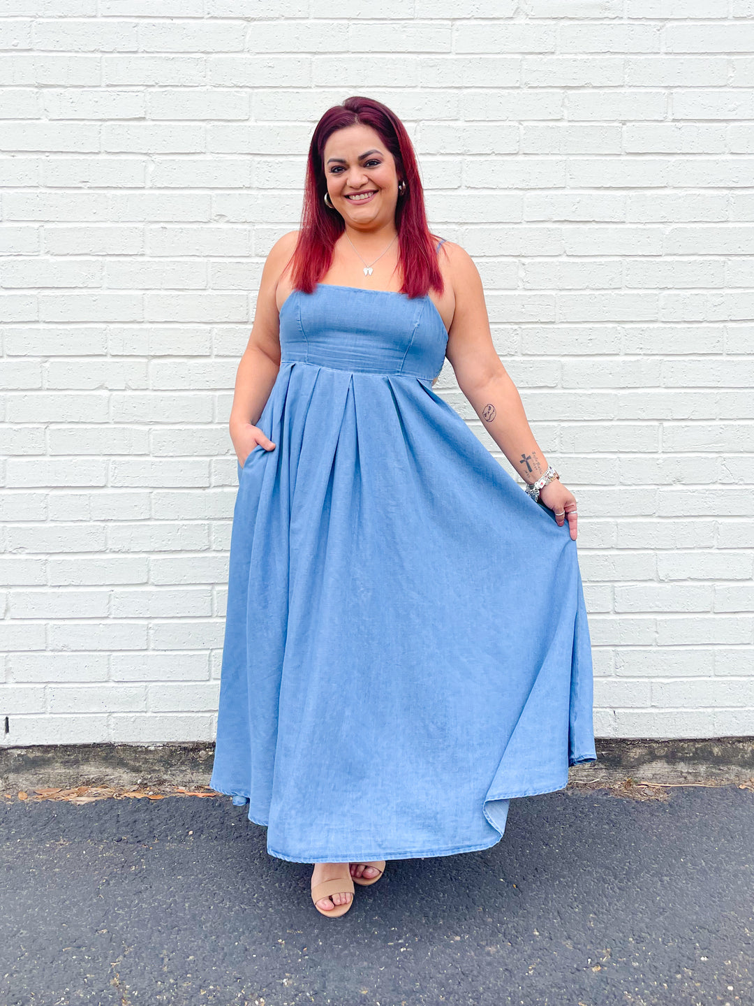 Denim Dreams Midi Dress