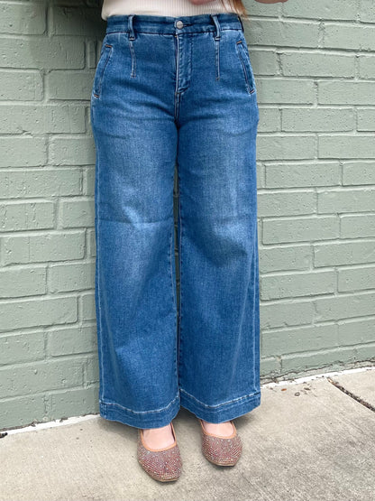 Karen Tummy Control Wide Leg Jeans