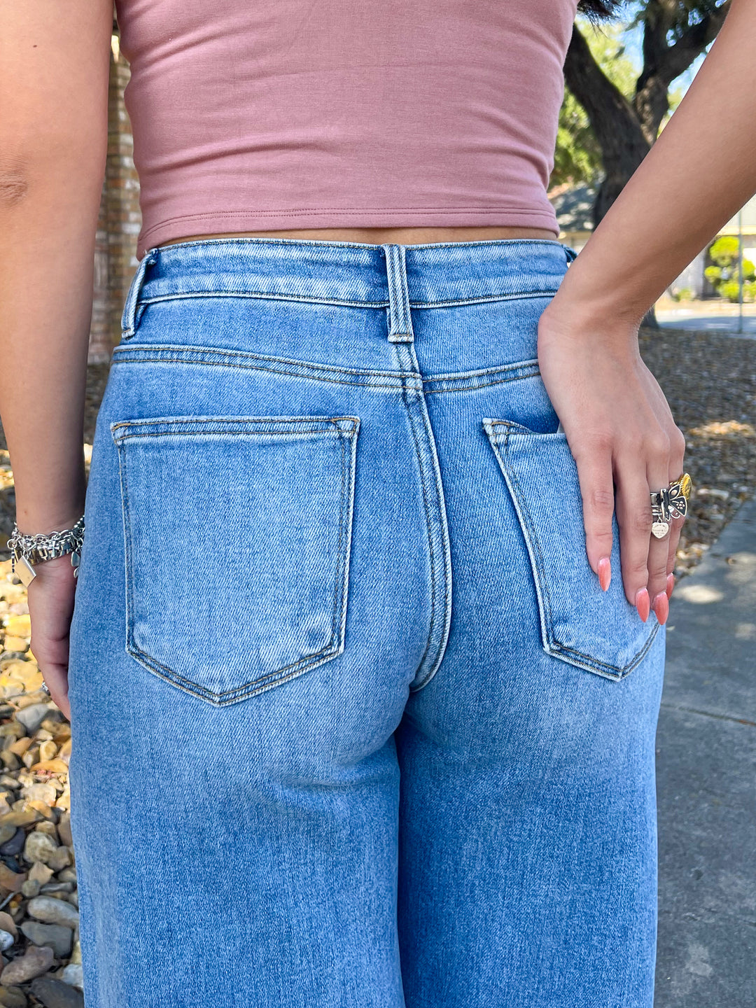 Jenny High Rise Cropped Barrel Denim