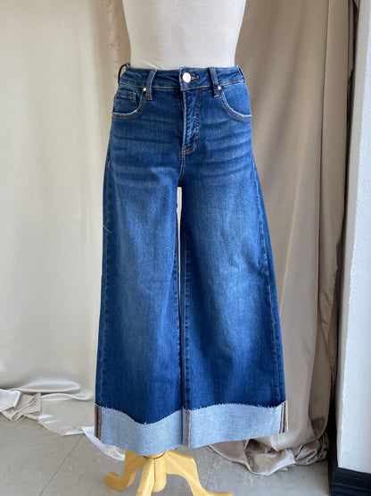 Ale Tummy Control Cuffed Jeans - Dark