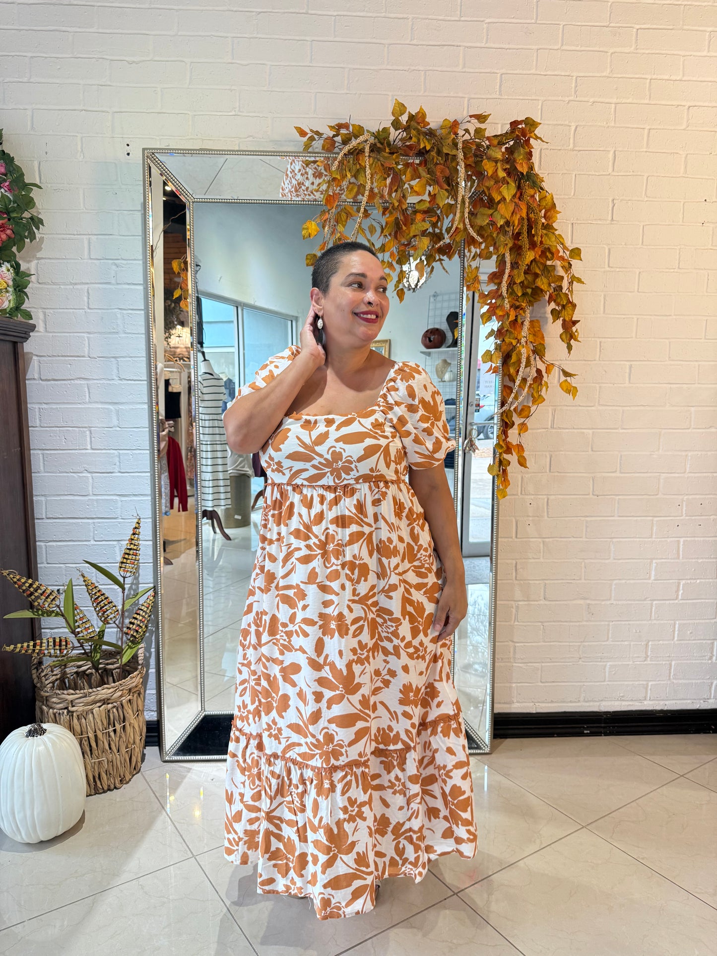 Autumn Scalloped Midi