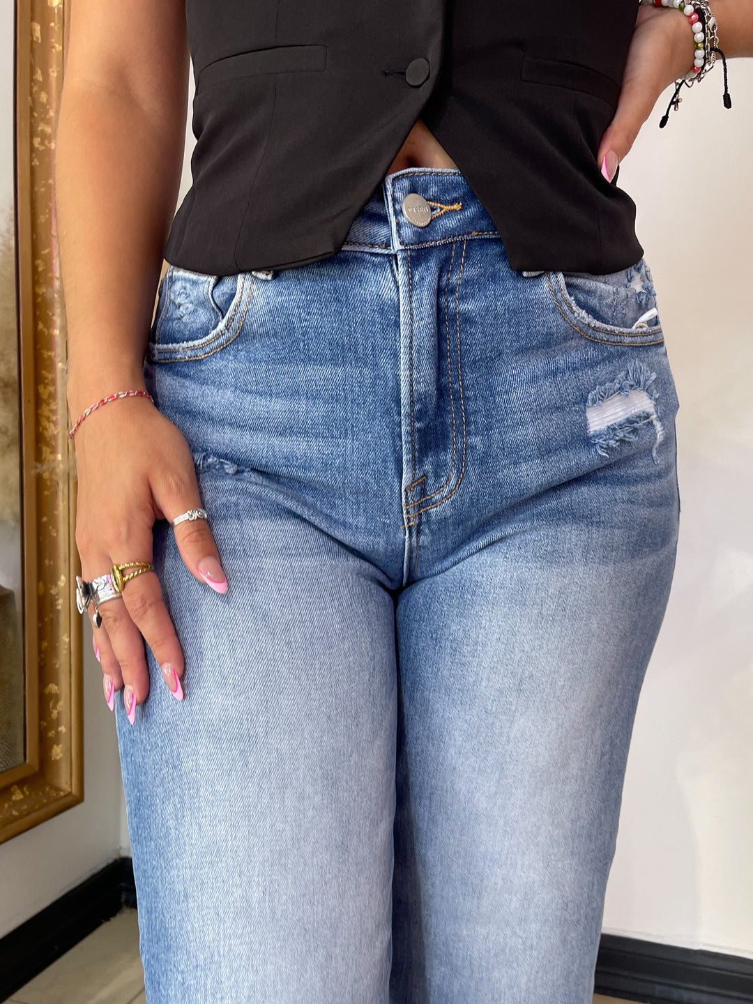 The Desiree Wide-Leg Denim ( Petite Friendly)