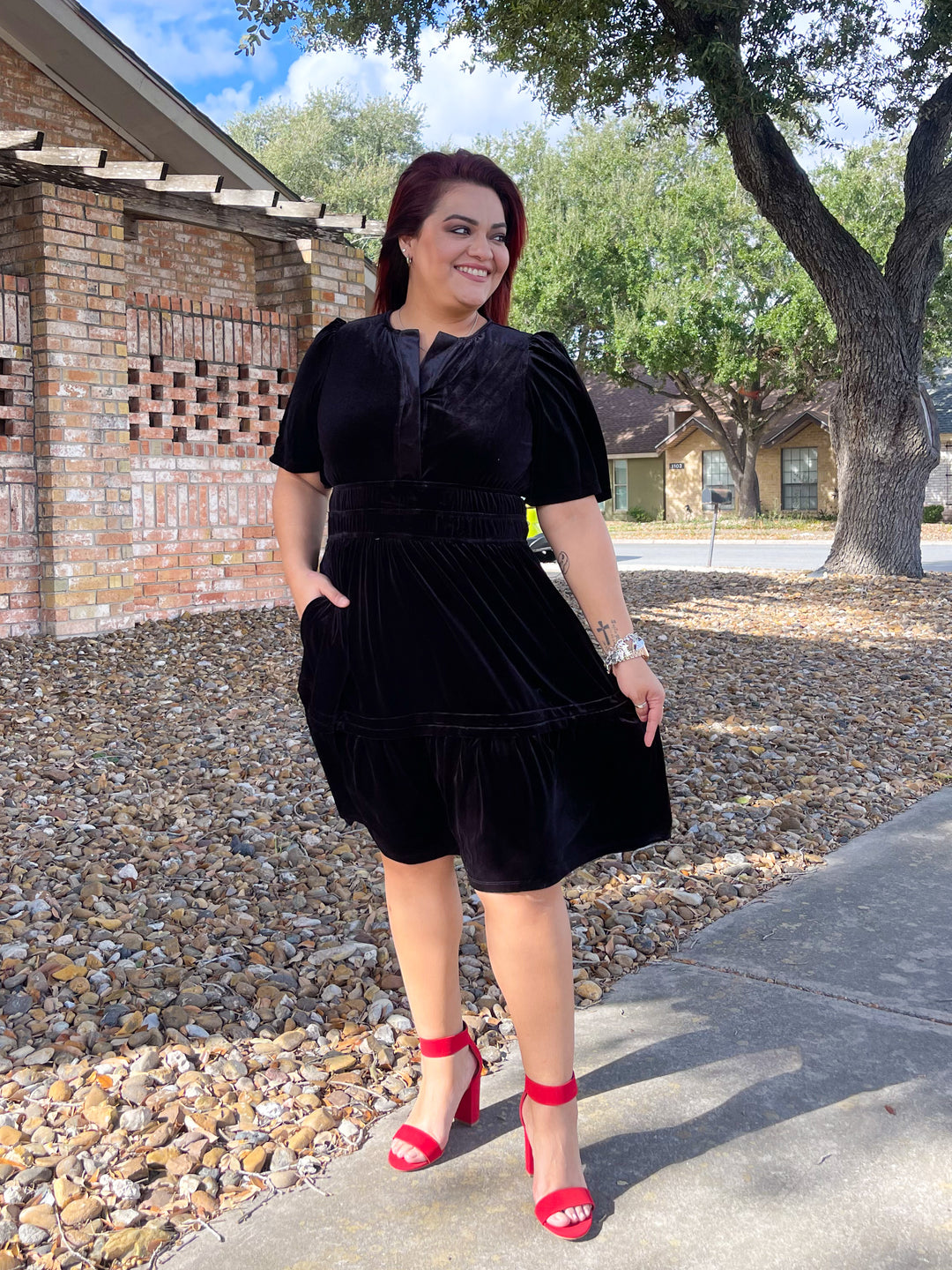 The Thalia Velvet Dress