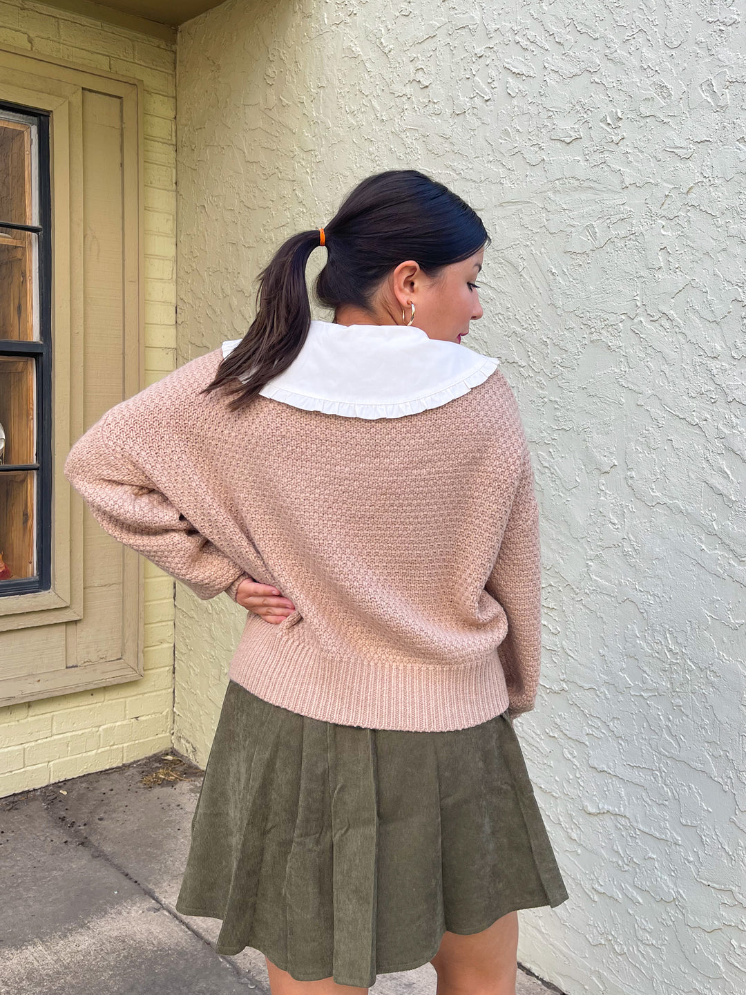 The Ellie Cable Knit Sweater Top