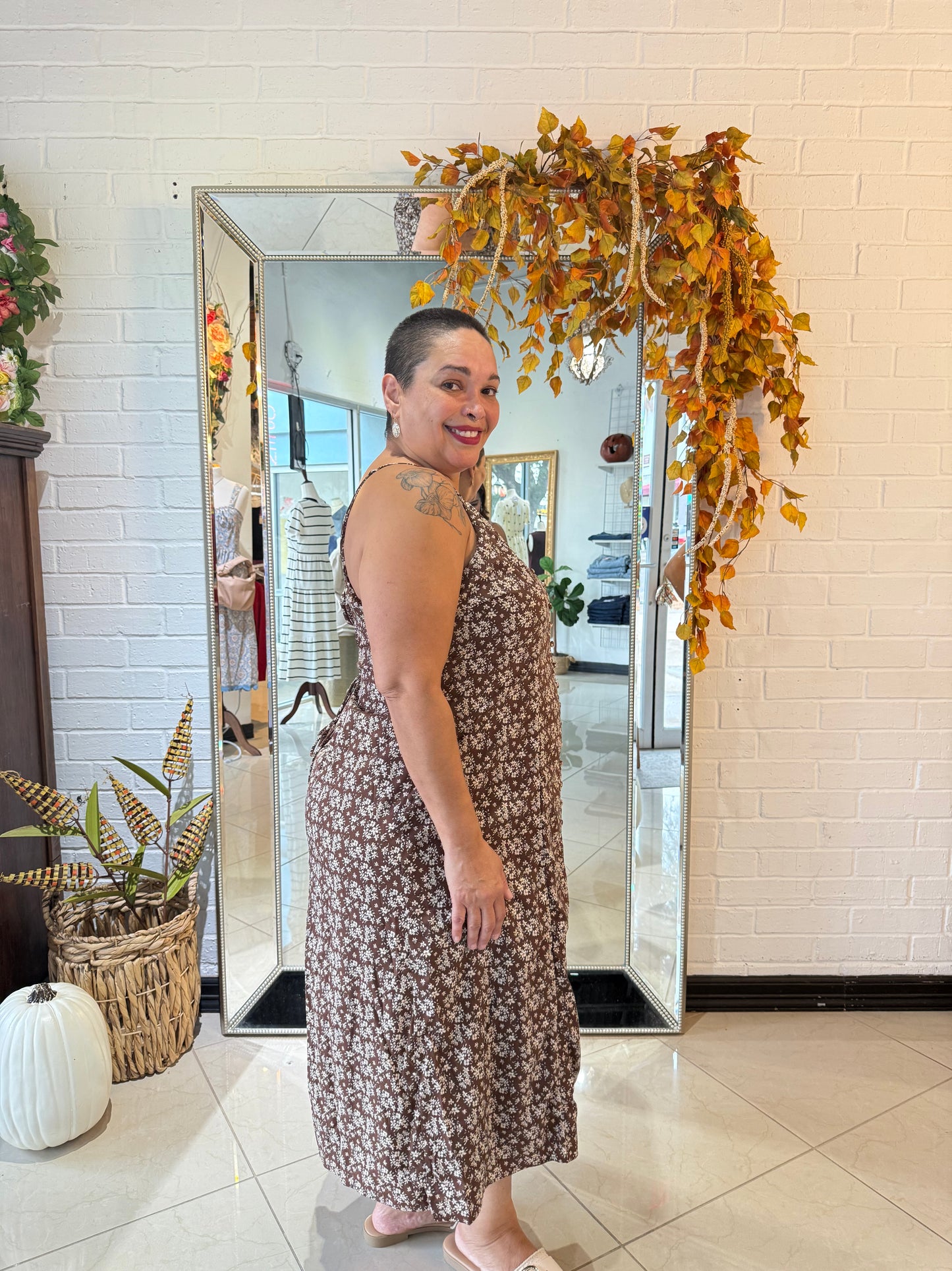 Fall Florals Got Me Midi