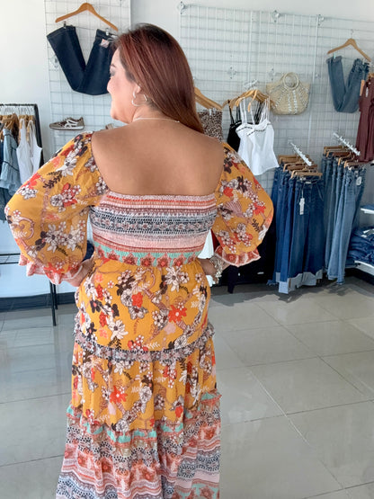 Fall Bohemian Princess Midi