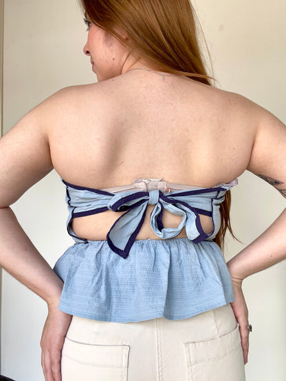 Bluebonnet Babe Strapless Top