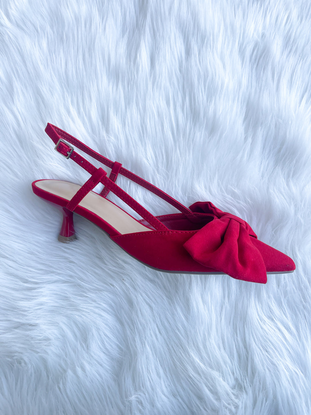 Let's Make A Statement Kitten Heel - Red