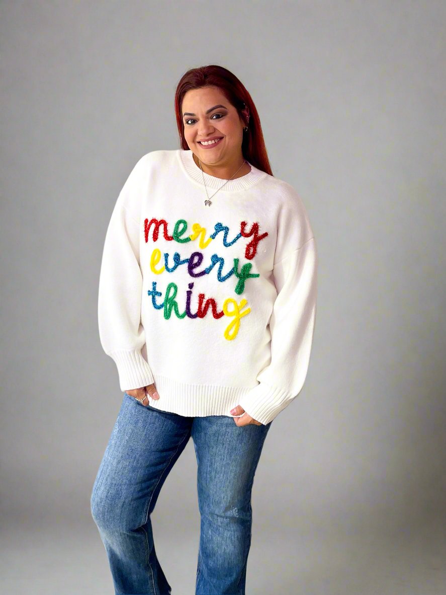 Merry Everything Oversized Sweater